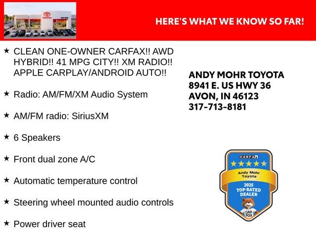 2025 Toyota RAV4 Hybrid XLE