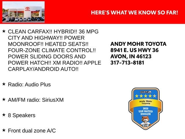 2021 Toyota Sienna XLE 7 Passenger