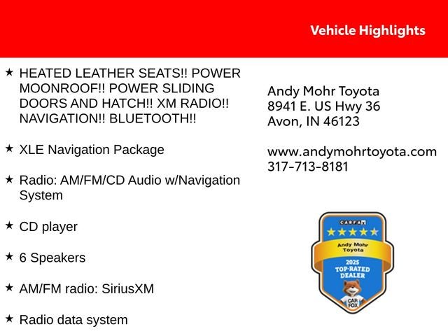 2017 Toyota Sienna XLE 8 Passenger