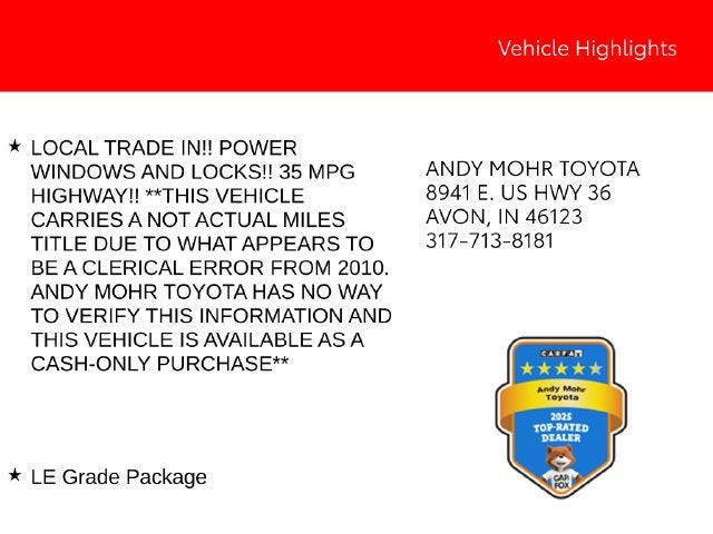 2009 Toyota Corolla LE