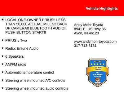 2016 Toyota Prius v Two