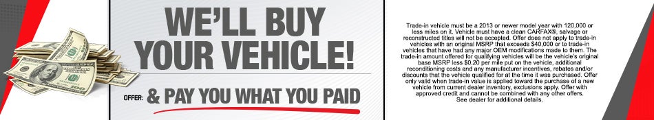 We'll Pay What You Paid