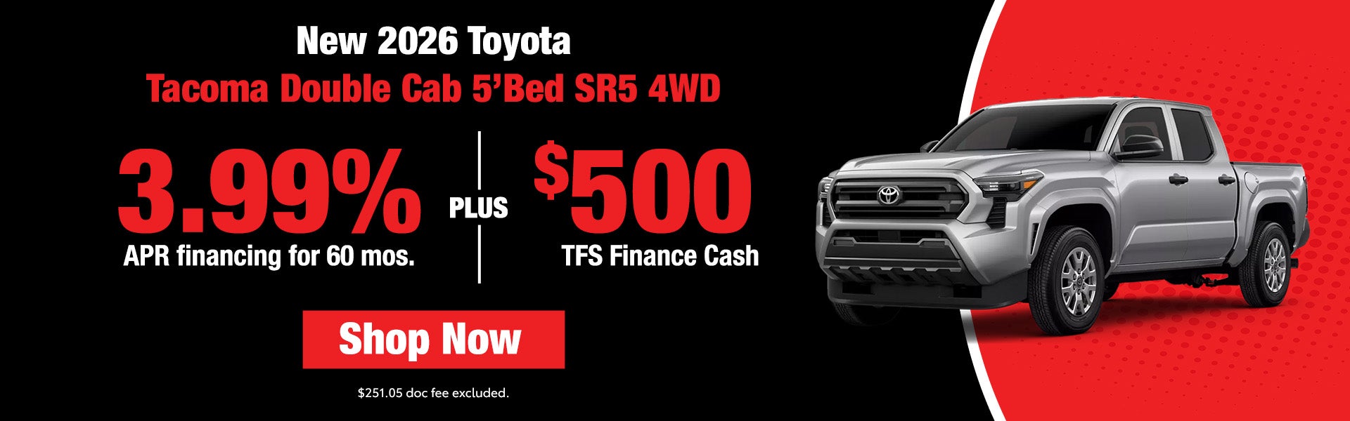 Toyota Tacoma incentive