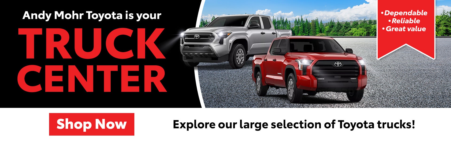 large selection of toyota trucks